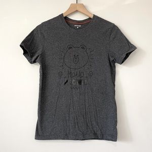 Line Friends Hello Brown Bear graphic t-shirt